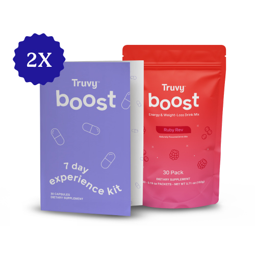 Truvy Boost capsules and drink